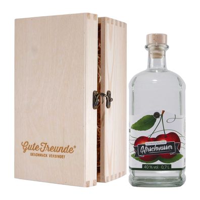 Renchtäler Schwarzwälder Kirschwasser mit Geschenk-Holzkiste