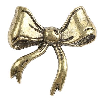 Pin Schleife klein altgold