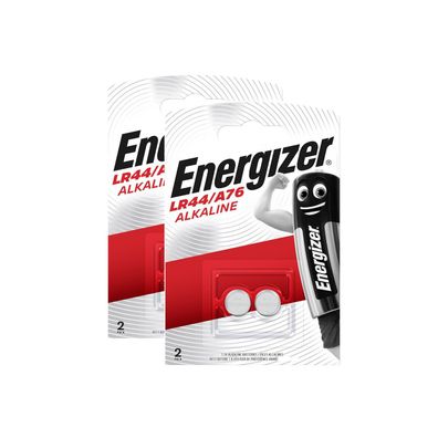 2x Energizer A76 V13GA LR44 AG13 13GA 357 Knopfzelle Batterie 1,5V Alkaline
