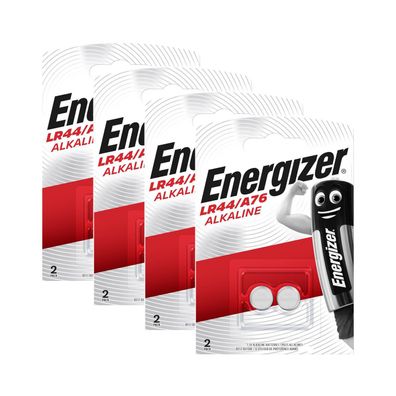 4x Energizer A76 V13GA LR44 AG13 13GA 357 Knopfzelle Batterie 1,5V Alkaline
