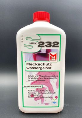 HMK S232 Fleckschutz wassergelöst Spezial Imprägnierung Stein 1l