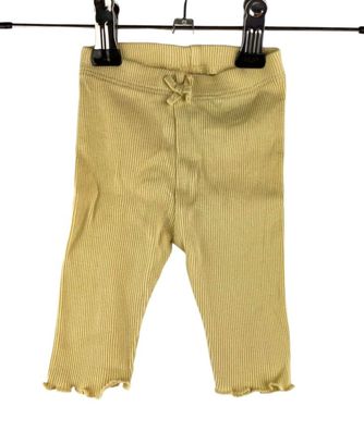 H&M Leggings Gr. 50 Gelb Baby Leggings Rippstoff Zustand Sehr Gut