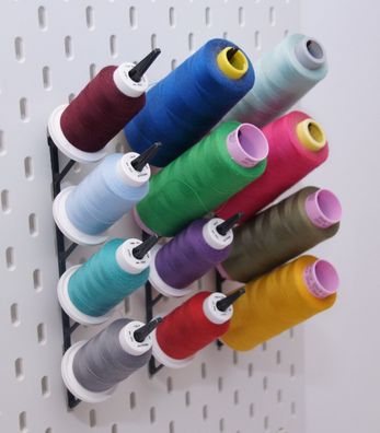 Overlockgarnhalter Nähgarn Lochplatte passend für IKEA Skadis 3D Druck