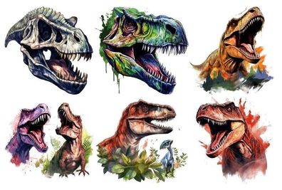 Bügelbild Bügelmotiv Dinosaurier T-Rex Dino Junge Mädchen verschiedene Größen