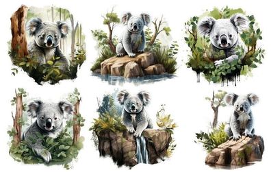 Bügelbild Bügelmotiv Koala Koalabär Junge Mädchen verschiedene Größen