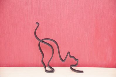 Katze Line Art 3D Druck Dekoration Geschenkidee verschiedene Farben