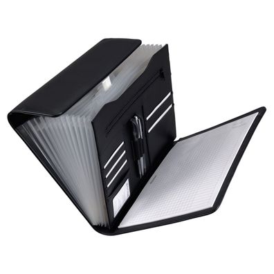 Alassio Fächermappe A4 VADO Lederimitat schwarz (31511)