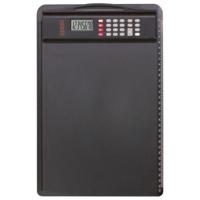 Alassio Klemmbrett, DIN A4, mit Taschenrechner, schwarz (0085)