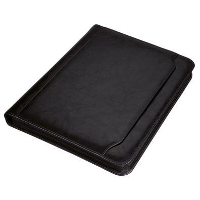 Alassio Ringbuchmappe A4 MASSA Lederimitat schwarz (30065)