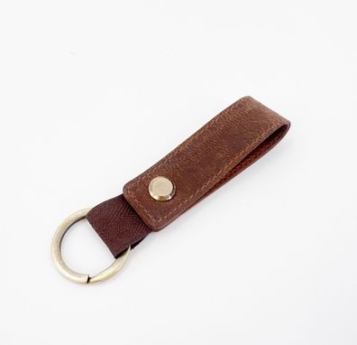 Alassio Schlüsselanhänger mit Schlaufe Schlüsselband Hunter Leder braun 42244