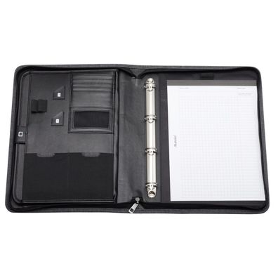 Alassio Orgamappe A4 LAZIO Akten Scheibmappe mit Tabletfach Polyester grau 30116