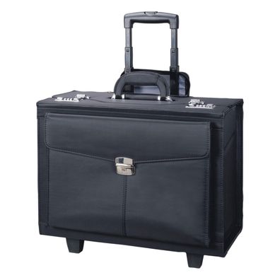 Alassio Pilotenkoffer ROCCA II Business Akten Koffer Mikrofaser schwarz 45034