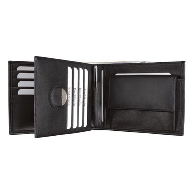 Alassio Kombi-Geldbörse EURO-Line Nappaleder schwarz (96106)