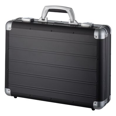 Alumaxx Attaché Laptopkoffer Venture Koffer Aluminium schwarz matt (45164)