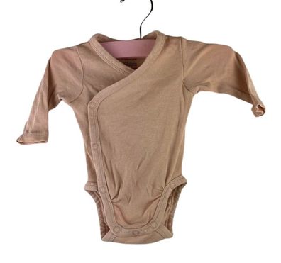 H&M Baby Body Gr. 50 Beige Wickelbody Langarm Zustand Sehr Gut