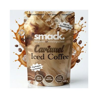 62,00 €/ kg | smack. Veganes Proteinpulver Caramel Iced Coffee 450g