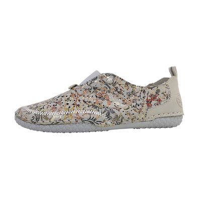 Rieker 4366390 436 43663-90 Weiß white-multi/offwhite 90