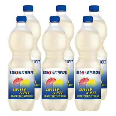 Bad Harzburger Aktiv & Fit Grapefruit-Zitrone (12 x 1,0L) EINWEG