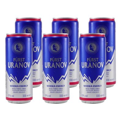 Fürst Uranov Wodka Energy (12 x 0,33L) EINWEG