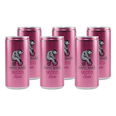 Hans Baer Secco Rosé -trocken- (12 x 0,2L) EINWEG