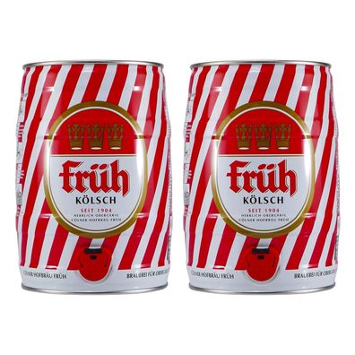 Cölner Hofbräu Früh Kölsch Bierfass (2 x 5,0L) EINWEG