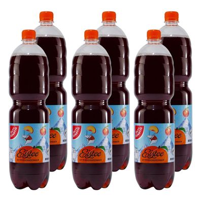 Gut & Günstig Eistee Pfirsich (6 x 1,5L) EINWEG