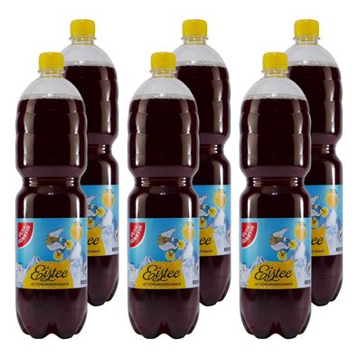 Gut & Günstig Eistee Zitrone (6 x 1,5L) EINWEG