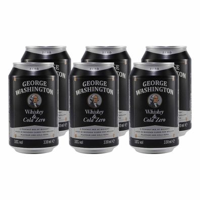 George Washington Whiskey & Cola -Zero- (12 x 0,33L) EINWEG