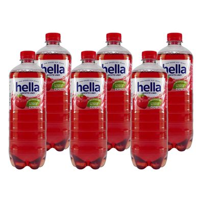 hella Leichte Limo Erdbeere (6 x 0,75L) EINWEG