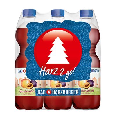 Bad Harzburger Gartenglück Apfel-Pflaume (6 x 0,5L) EINWEG