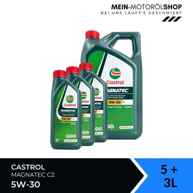 Castrol Magnatec 5W-30 C2 5 + 3 Liter