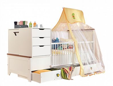 Mitwachsendes Babybett KAKULE, 80x180cm