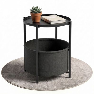 Coemo Beistelltisch Nina mit Korb - Metallgestell