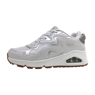 Skechers Uno Gen1-Wavy Shimmer 310322L WSL Weiß white/silver WSL