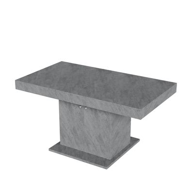 Sonnenh Esstisch 140/180 cm x 80 x 76 cm Grau Holzwerkstoff mit Stauraum