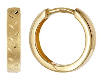 trendor Schmuck Mädchen Creolen 925 Silber Vergoldet Ohrringe Ø 14 mm 21970