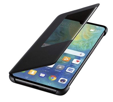 Huawei Mate 20 Tasche Schwarz Handyhülle Schutzhülle Flip Case Cover Etui Hülle
