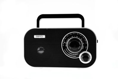 Camry CR 1140 Tragbares AM/FM Radio mit Teleskopantenne - Schwarz/Silber