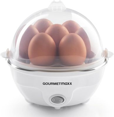 Gourmetmaxx Eierkocher für bis zu 7 Eier | 350W | Messbecher mit Ei-Pick