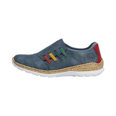 Rieker N4264-14 Blau royal/flamme/perlwave