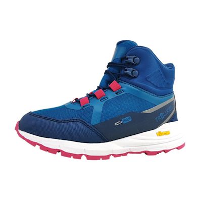 Trollkids Skarvan Hiker Mid XT 701-130 Blau poo+alpine blue/dkindigo