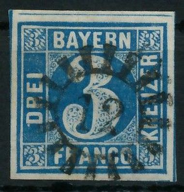 BAYERN Mühlradstempel AUF Nr 2II gMR 12 ZENTR- X6DDEF6