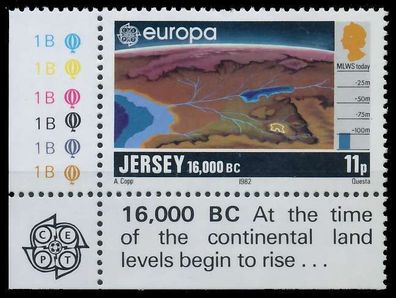 JERSEY 1982 Nr 278 postfrisch ECKE-ULI XAE28FA