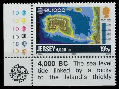 JERSEY 1982 Nr 281 postfrisch ECKE-ULI XAE291A