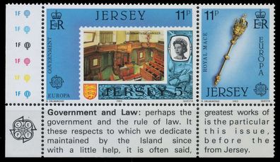JERSEY 1983 Nr 299 + 300 postfrisch WAAGR PAAR ECKE-ULI XAE2982