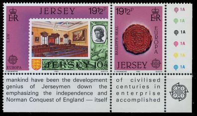JERSEY 1983 Nr 301 + 302 postfrisch WAAGR PAAR ECKE-URE XAE29AE
