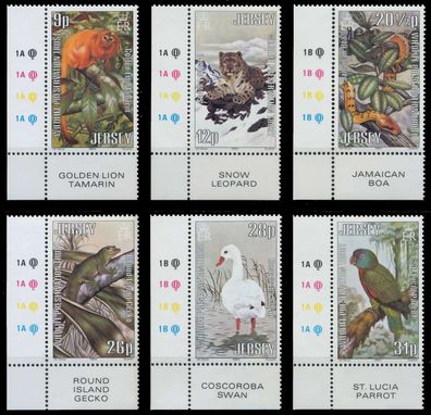 JERSEY 1984 Nr 314-319 postfrisch ECKE-ULI XAE29C2