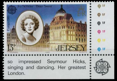 JERSEY 1985 Nr 348 postfrisch ECKE-URE XAEA92A