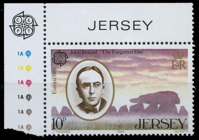JERSEY 1985 Nr 347 postfrisch ECKE-OLI XAEA926
