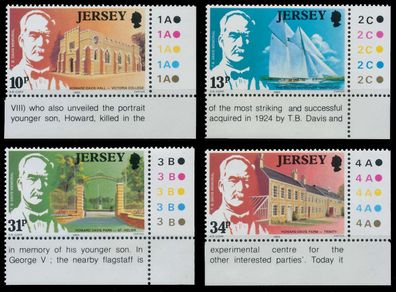 JERSEY 1985 Nr 368-371 postfrisch ECKE-URE XAEA96A